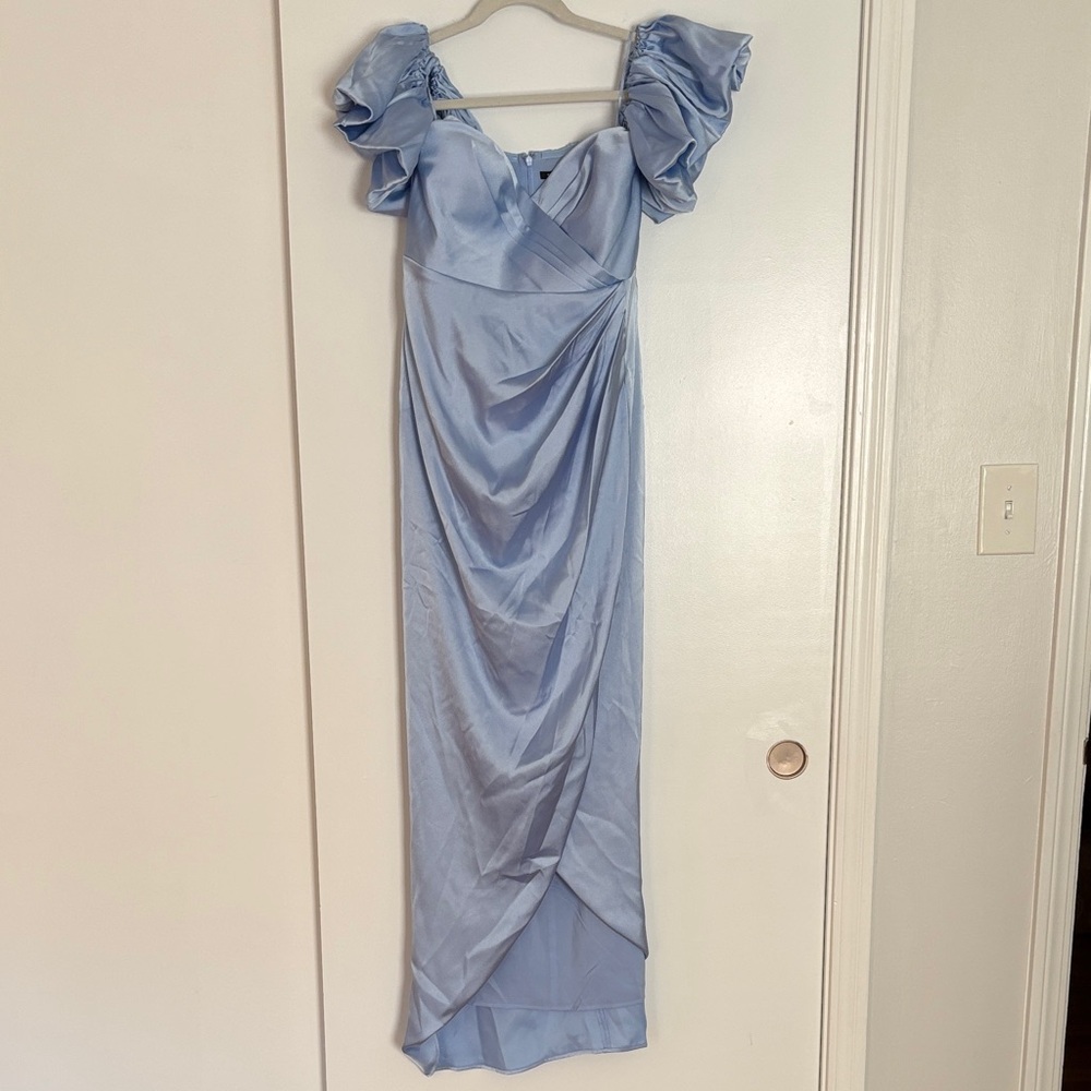 Express Light Blue Midi Dress